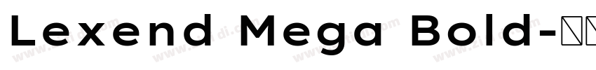 Lexend Mega Bold字体转换